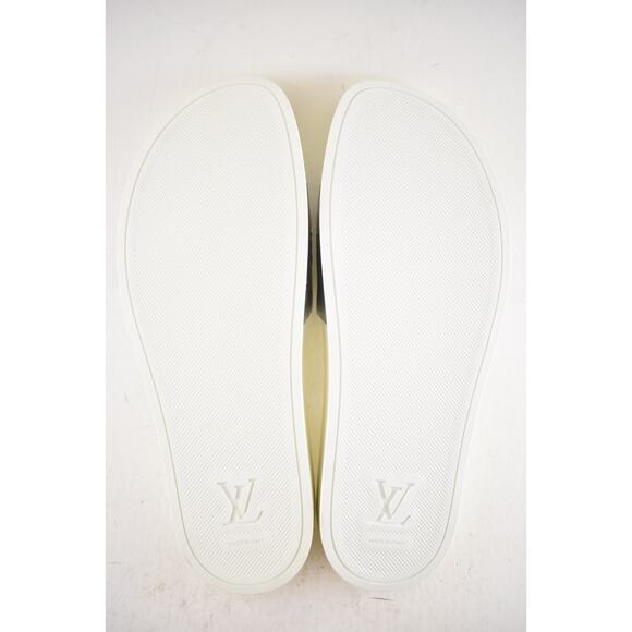 Louis Vuitton Waterfront Mule White Silver Monogram Slide Sandal UK 9 US 10 11 - Picture 16 of 16